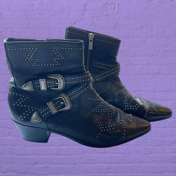 Frye western studded mid heel booties Size 7 - Picture 8 of 8